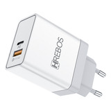 Carregador Fonte Para Celular Usb Tipo C + Usb 20w Turbo Para iPhone Samsung Xiaomi