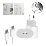Carregador Fonte Turbo 35w Para iPhone 15 Pro Max Com Cabo 