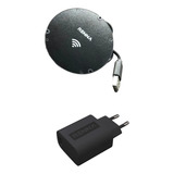 Carregador Indução Wireless Invisivel 10w Com Fonte 3.0a