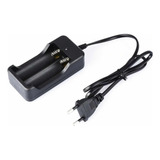 Carregador Para Bateria 18650 Duplo P/ Lanterna Tática
