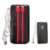 Carregador Portátil 10 000 Mah Power Bank Pn-957 Com 4 Cabos