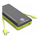 Carregador Portátil Pineng Power Bank Cabo Tipo C 20000mah