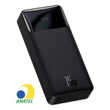 Carregador Rápido Portátil Power Bank Baseus 20000 Mah 15w Cor Preto
