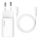 Carregador Rápido Usb-c Baseus Qc Pd 3.0 25w + Cabo Usb-c 1m