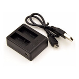 Carregador Sjcam Sj4000 Sj5000 Hd 4k - Duplo Mini Usb