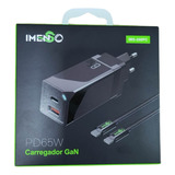 Carregador Tomada Plug Adaptador Fonte Usb Pd65w Bivolt