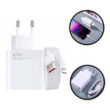Carregador Turbo 67w Para Xiaomi Redmi Note 13 Pro+ 13t 12t