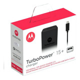 Carregador Turbo Power Motorola 15w, Com Cabo 1m Micro Usb