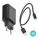Carregador Turbo Qc 4.0 30w Tipo C Lehmox Para Motorola Moto Cor Preto