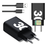 Carregador Turbo Tipo C Para Xiaomi Redmi Note 9 10 11 Poco