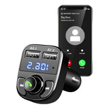 Carregador Usb P/ Carro Mp3 Transmissor Fm Sem Fio Bluetooth