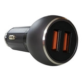 Carregador Veicular 2 Portas Usb Aço Inoxidável +636 Vendas