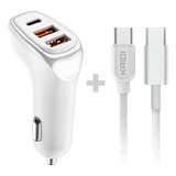 Carregador Veicular Carro Turbo 38w 3 Usb Tipo C Pd Kaidi