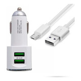 Carregador Veicular Turbo 2x Usb 3.4a C/ Cabo V8 ( Tipo B )
