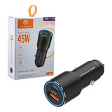 Carregador Veicular Turbo Usb-c Tipo C Para iPhone Xiaomi