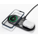 Carregador Wireless Sem Fio Baseus 2 Em 1 P/ iPhone E Airpod