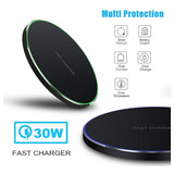 Carregador Wireless Turbo Indução Sem Fio Base 15w