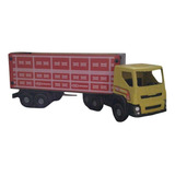 Carreta De Madeira Brinquedo Infantil 50cm Modelos Coloridos Cor Carroceria Vermelha Personagem P.a