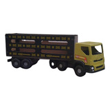 Carreta De Madeira Brinquedo Infantil 50cm Modelos Coloridos