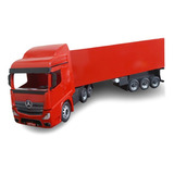 Carreta Mb Actros Truck Gigante Baú Em Madeira Mdf Miniatura