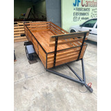 Carreta Reboque Modelo Fazendinha 120 X 250 Um Eixo. 0km