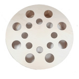 Carretilha De Madeira Grande P/ Pipa 45 Cm Diâmetro 16 Furos