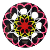 Carretilha De Madeira P/pipa 12 Pol. 30cm Pintada C/ Catraca