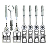 Carretilhas Roldana Metal Pequena Pra Varal Teto Parede Pct