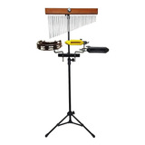 Carrilhão 30b+pedestal+blocos Sonoro Ag/gr+1/2lua+clamp+rack