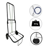 Carrinho 50kg Suporta Caixa Plástica Cooler Geleira Praia