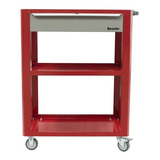 Carrinho Aberto C/1 Gaveta Vermelho 