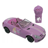 Carrinho Barbie Controle Remoto Fashion Driver Candide Rosa