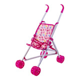 Carrinho Boneca Bebe Reborn Brinquedo Dobrável Menina Berço