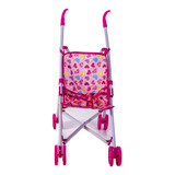 Carrinho Boneca Bebe Reborn Brinquedo Dobrável Menina Berço