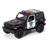 Carrinho Carro Coleção Jeep Wrangler Polícia