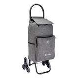 Carrinho Compras Feira Térmico Artiko Go Sobe Escada 40kg Cor Cinza