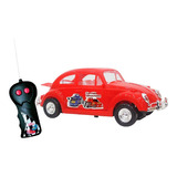 Carrinho Controle Remoto Fusca Vermelho Com