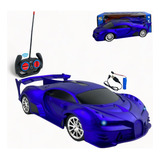 Carrinho Controle Remoto Recarregável Luz Morcegão Ninho Boy Cor Azul-marinho