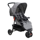 Carrinho De Bebê 3 Rodas Voyage Delta Cinza-mescla