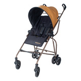 Carrinho De Bebê Capri Dupla Face Preto Caramelo - Galzerano
