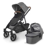 Carrinho De Bebê De Paseio Uppababy Vista V2 Greyson Com Chassi De Cor Carvão