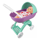 Carrinho De Boneca Bebê Baby Reborn Berço Brinquedo Infantil