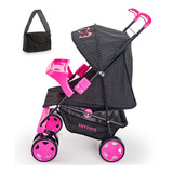 Carrinho De Boneca De Luxo Bebê Reborn Milano 76cm