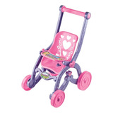 Carrinho De Boneca Florzinha Rosa Cdb050 - Brinquemix