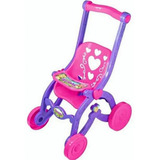 Carrinho De Boneca Infantil Bebê Rosa Brinquedo Princesas