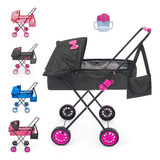 Carrinho De Boneca Passeio Luxo Bebê Reborn Infantil Menina