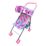 Carrinho De Boneca Rosa Bebe Reborn Berço Ninar Menina 