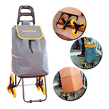 Carrinho De Carga Para Feira Mercado Transporte 40kg Promo