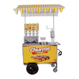 Carrinho De Churros Gourmet Pronto Para Trabalhar Completo