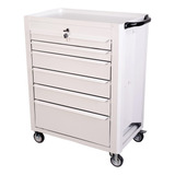 Carrinho De Ferramentas 6 Gavetas Branco Inteiro N°08 Fercar